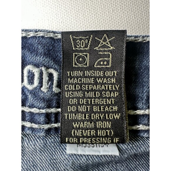 Love Nation Premium Denim Blue‎ Jeans Embellished Pockets Women's 10 - Picture 8 of 12